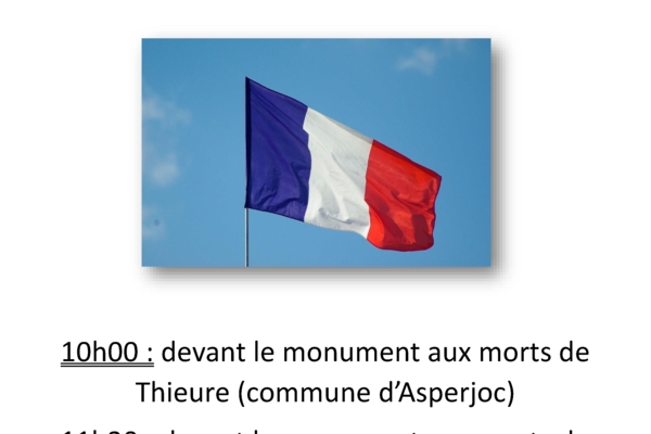 Cérémonie de commémoration du 11 novembre 1918
