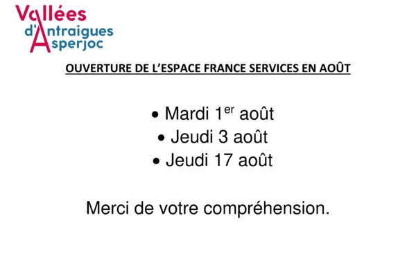 Ouverture de l'Espace France Services